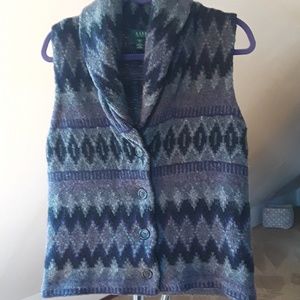 Shawl Collar Ralph Lauren Sweater Vest